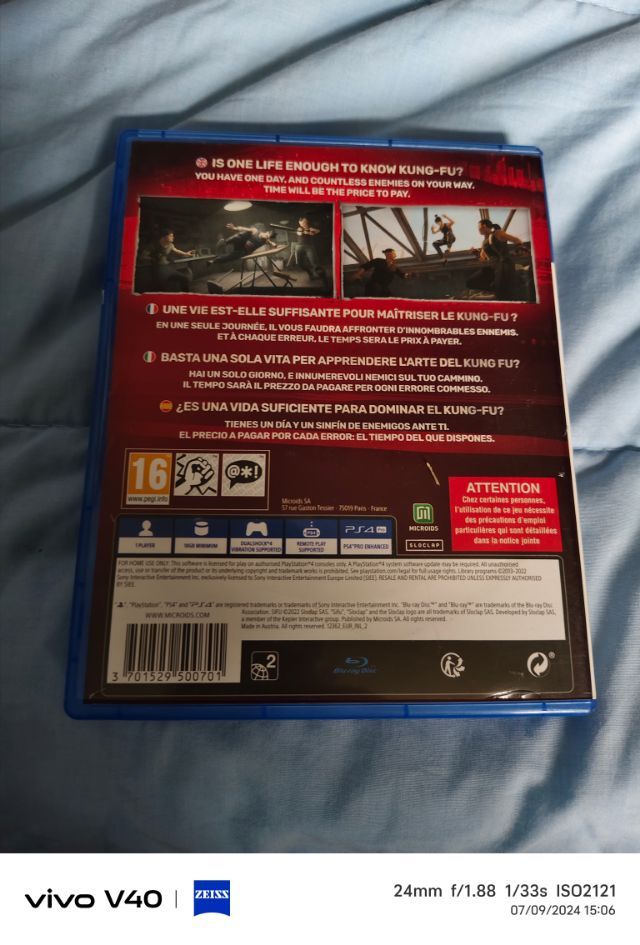 เกม sifu. Ps4. สภาพดี ขาย 850 บาท รวมส่ง