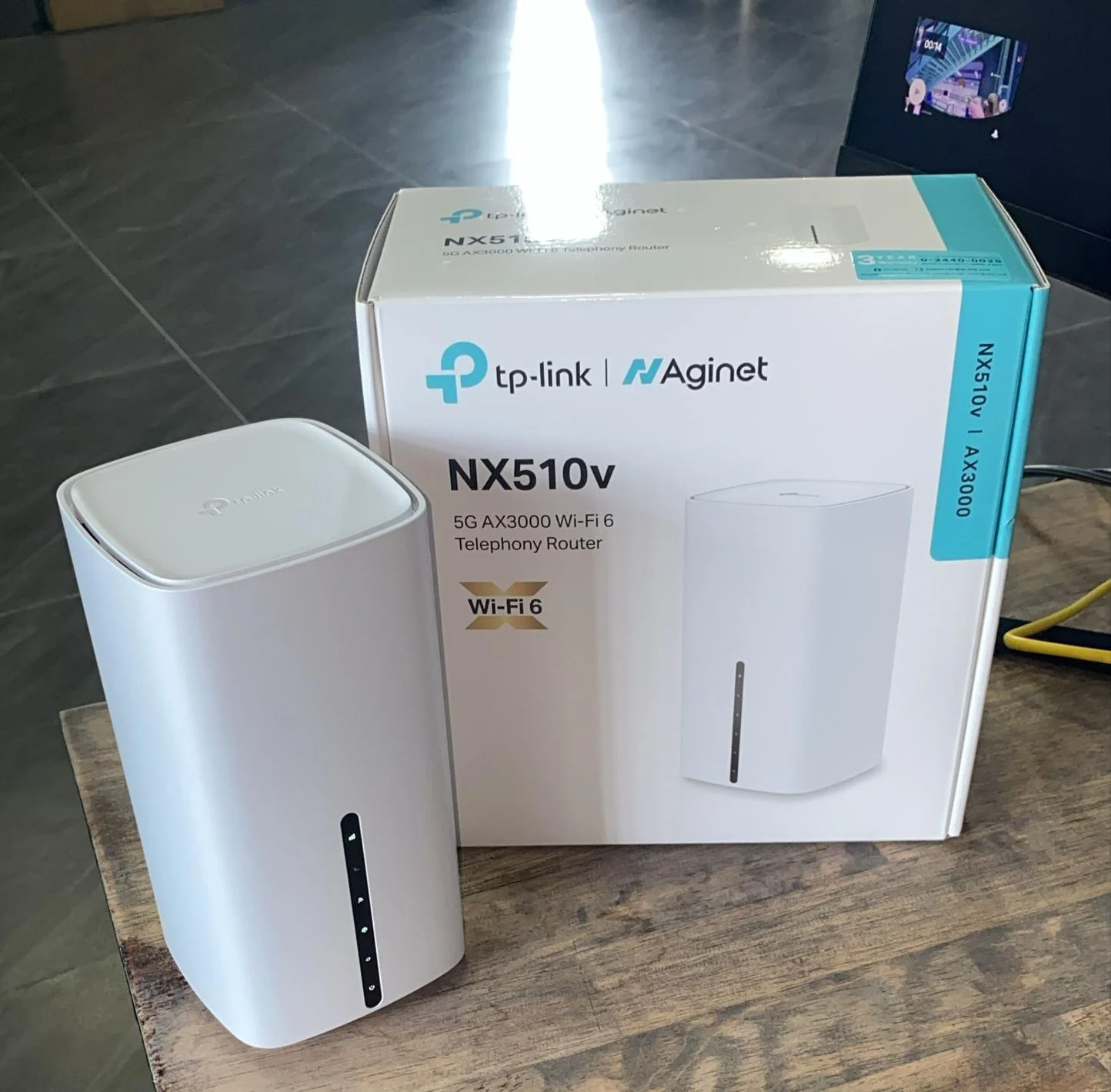 TP-LINK Router 5G Wi-Fi6 NX510v AX3000
