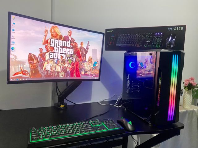 คอมพิวเตอร์เคสเกมส์มิ่ง ชุดเล่นเกมส์ออนไลน์ออฟไลน์ ตัดต่อวิดิโอแรง gta5 pubg warz