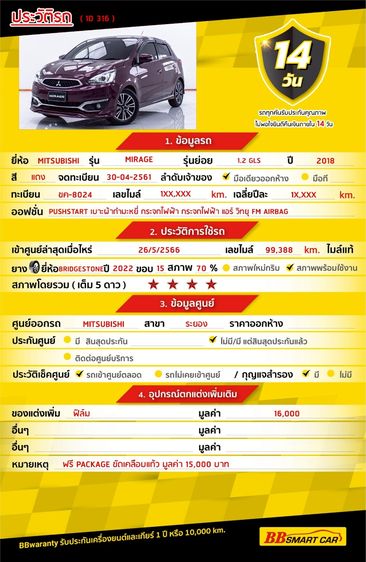 MITSUBISHI MIRAGE 1.2 GLS AT 2018: 2 image