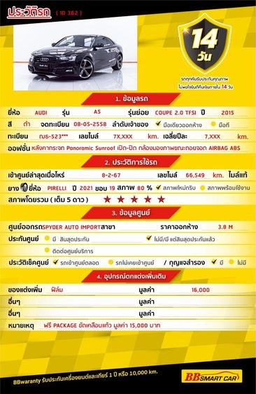 AUDI A5 COUPE 2.0 TFSI В 2015: 2 image